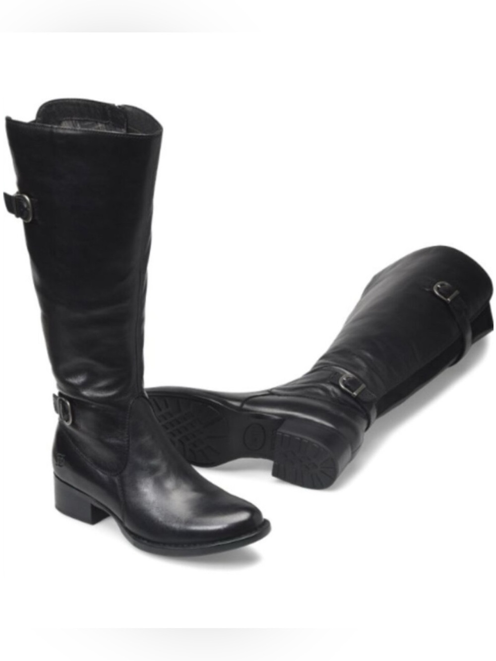 Born Gibb tall leather riding boots black 7